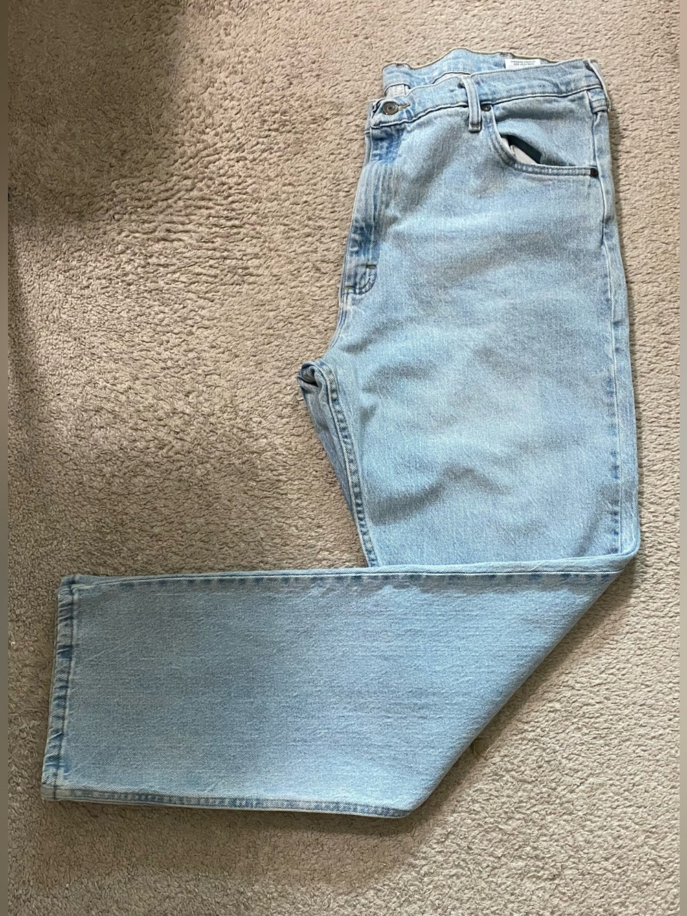 Wrangler Light Blue Straight-Leg Men’s Jeans